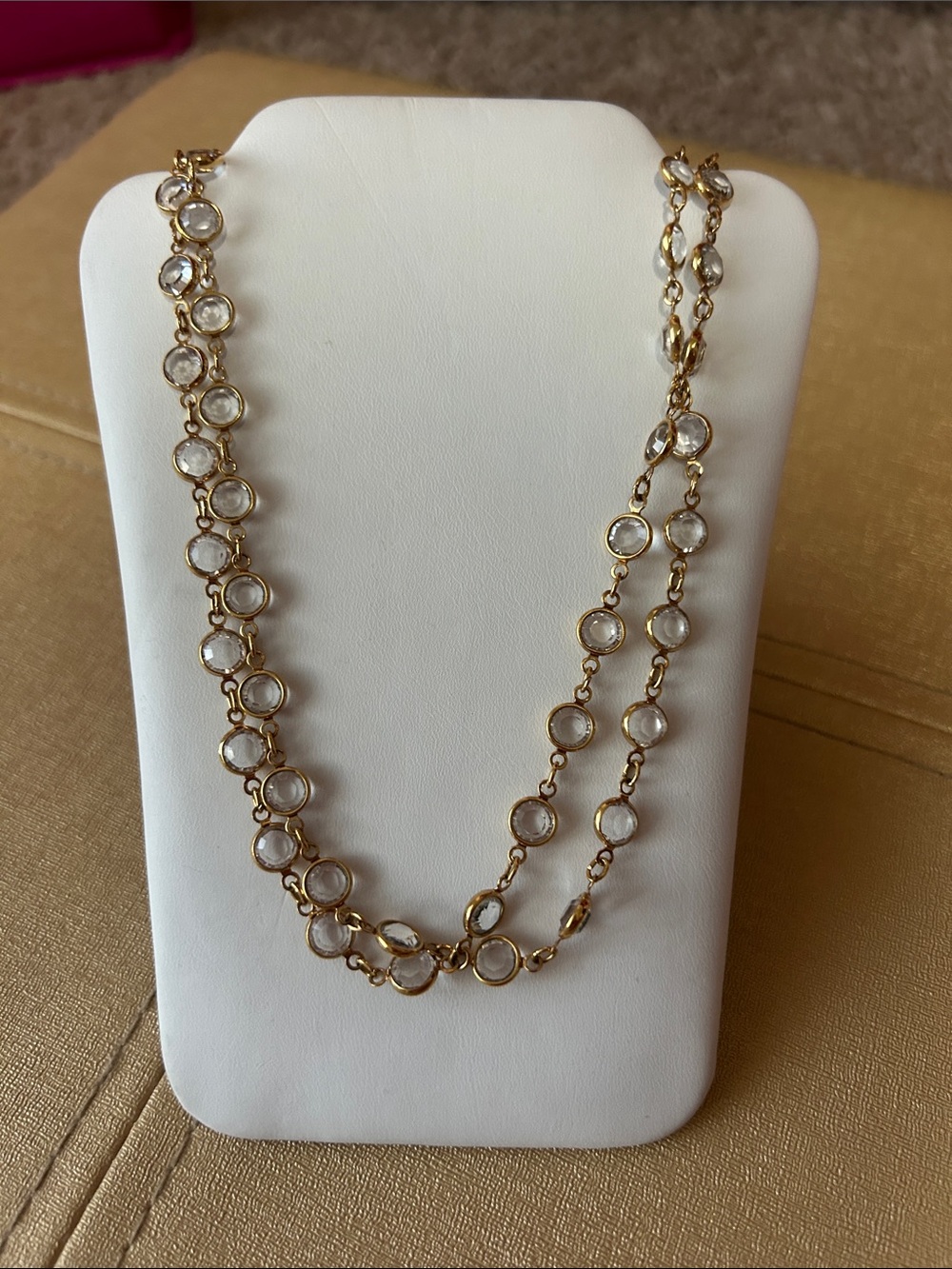 Touchdown Crystal by Swarovski, Channel necklace- gold